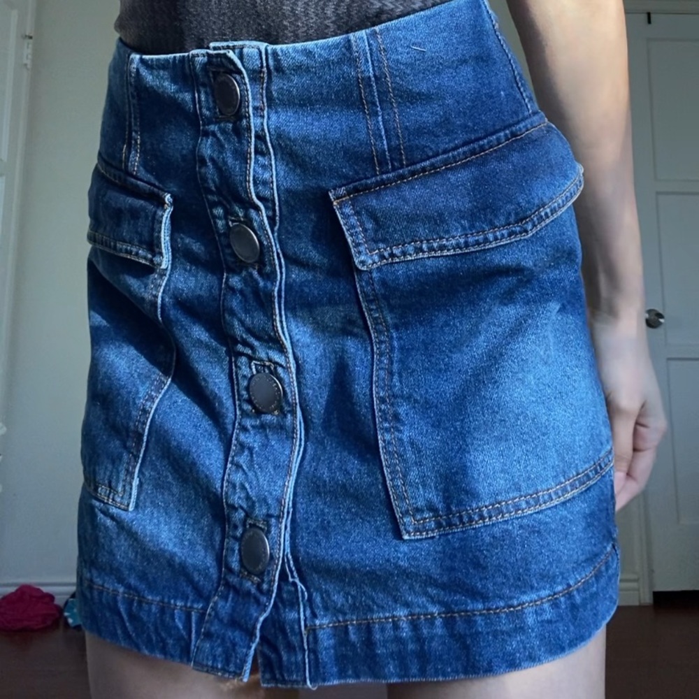 TOPSHOP MOTO DENIUM SKIRT!